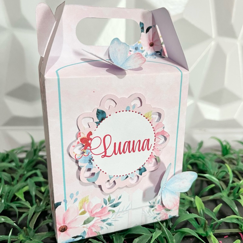 caixa para lembrancinha / caixas personalizadas lembrancinhas / 10 caixa jardim das borboletas / caixa jardim encantado