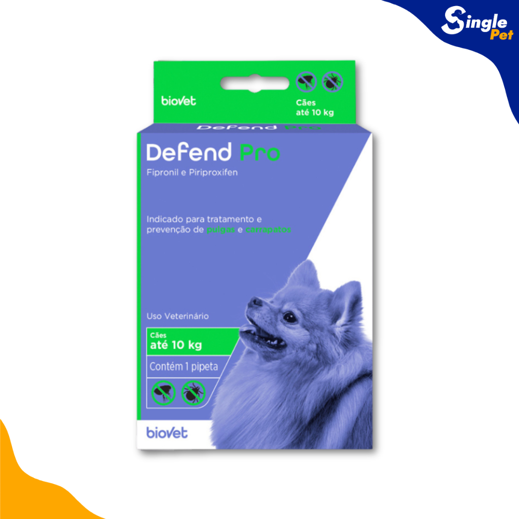 Defend Pro Tratamento Antipulgas e Carrapatos para Cães de até 10kg em Oferta na Shopee