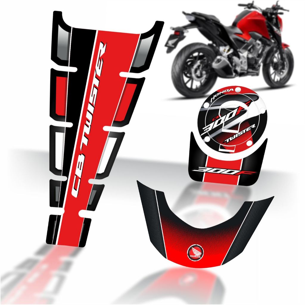 Adesivo Kit Bocal Tanque Rabeta Laminados Compatível CB300F Twister