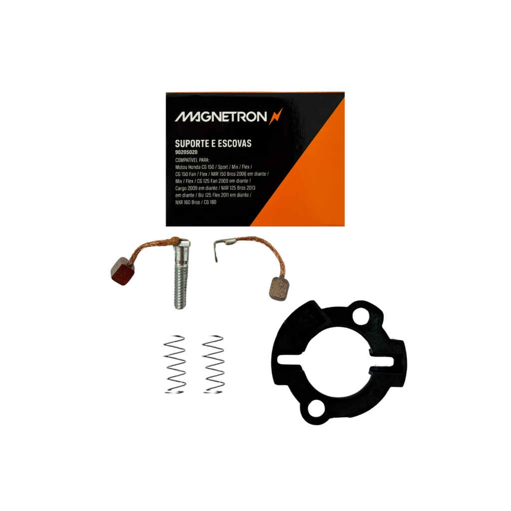 Suporte Escova Motor Partida Honda CG Fan 125 2009 2010 2011 2012 2013 2014 2015 2016 Magnetron em Oferta na Shopee