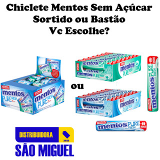 Chiclete Bala Goma de Mascar Pure Fresh Sem Zero Açúcar Sortido ou Stick Caixa Mentos em Oferta na Shopee