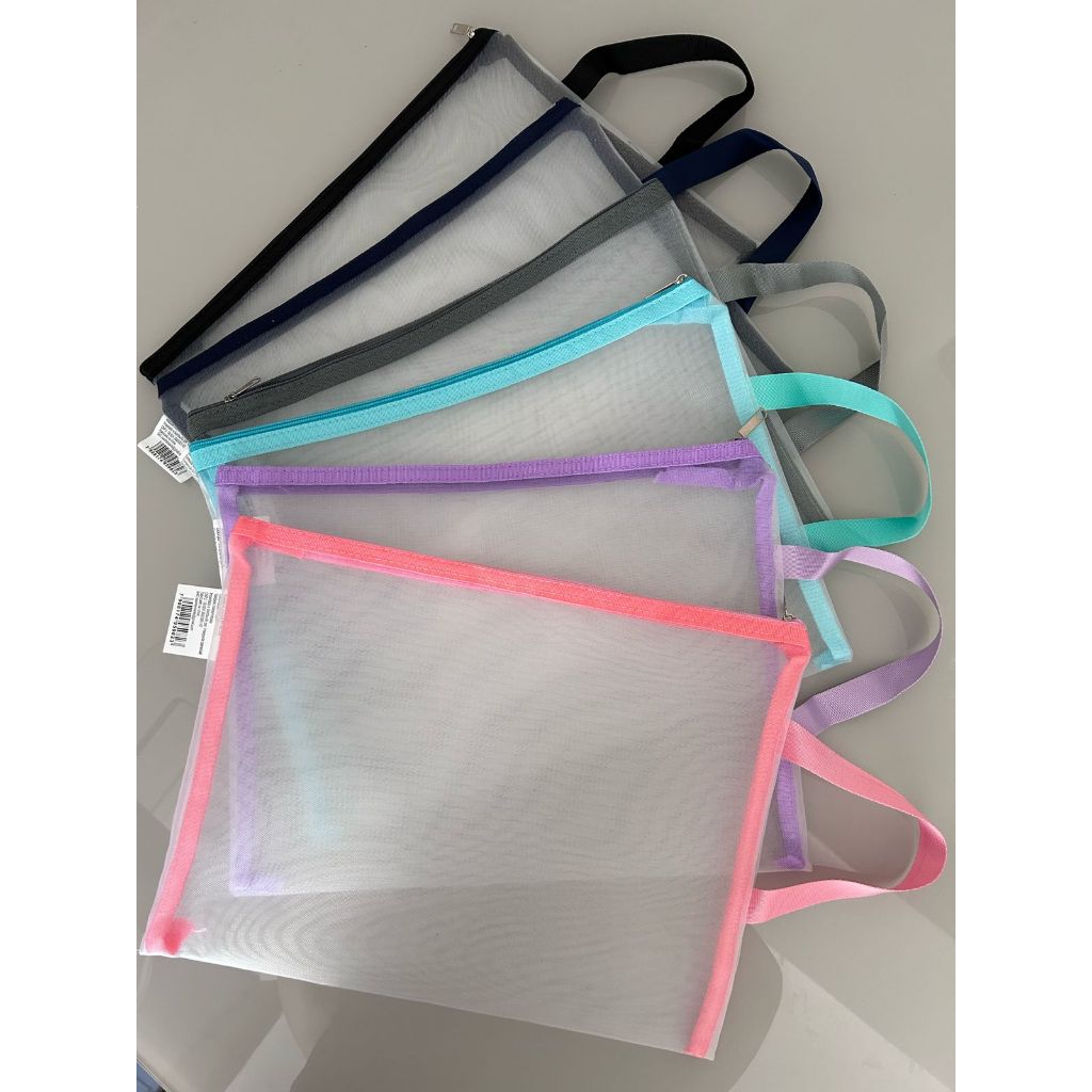 Pasta Porta Documentos A4 Com Alça Nylon Papelaria em Oferta na Shopee