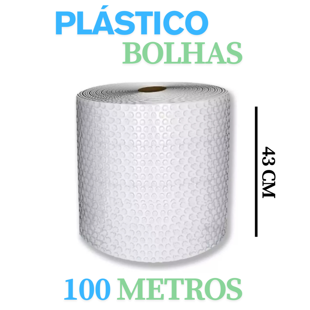 Bobina Plástico Bolha - 43 cm X 100 Mts E-commerce Mudança em Oferta na Shopee