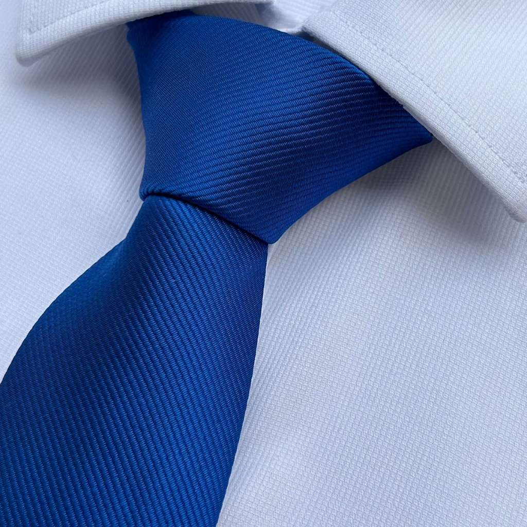 Gravatas Kit 04 a 20 Azul Royal Slim e Semi Slim  Para Padrinhos Congressos e Eventos em Geral em Oferta na Shopee