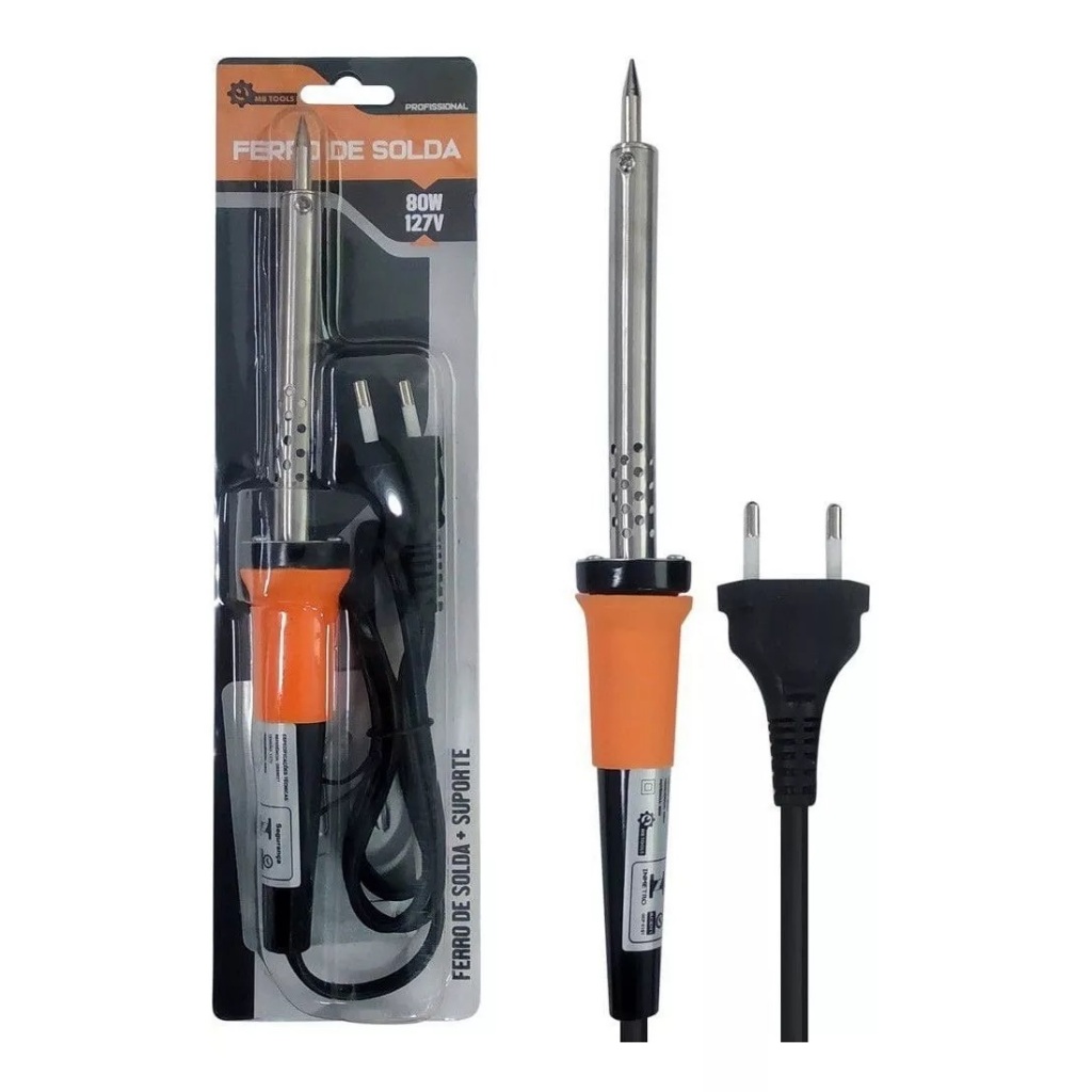 Ferro De Solda Profissional 80w Com Suporte Inmetro 110V OU 220V