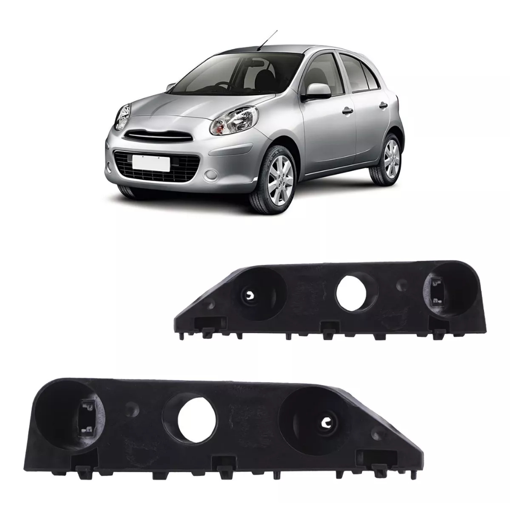 Suporte Guia Para-choque Dianteiro Nissan March 2010 Até 2014