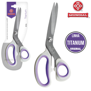 Tesoura De Costura Mundial Titanium Multiuso 560-8 1/2 22cm em Oferta na Shopee