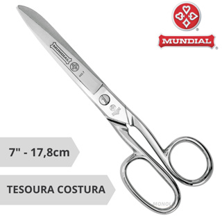 Tesoura Para Costura Forjada De Aço 17cm Mundial 445-7 em Oferta na Shopee