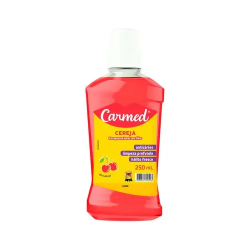 CARMED CEREJA ENXAGUANTE BUCAL 250ML