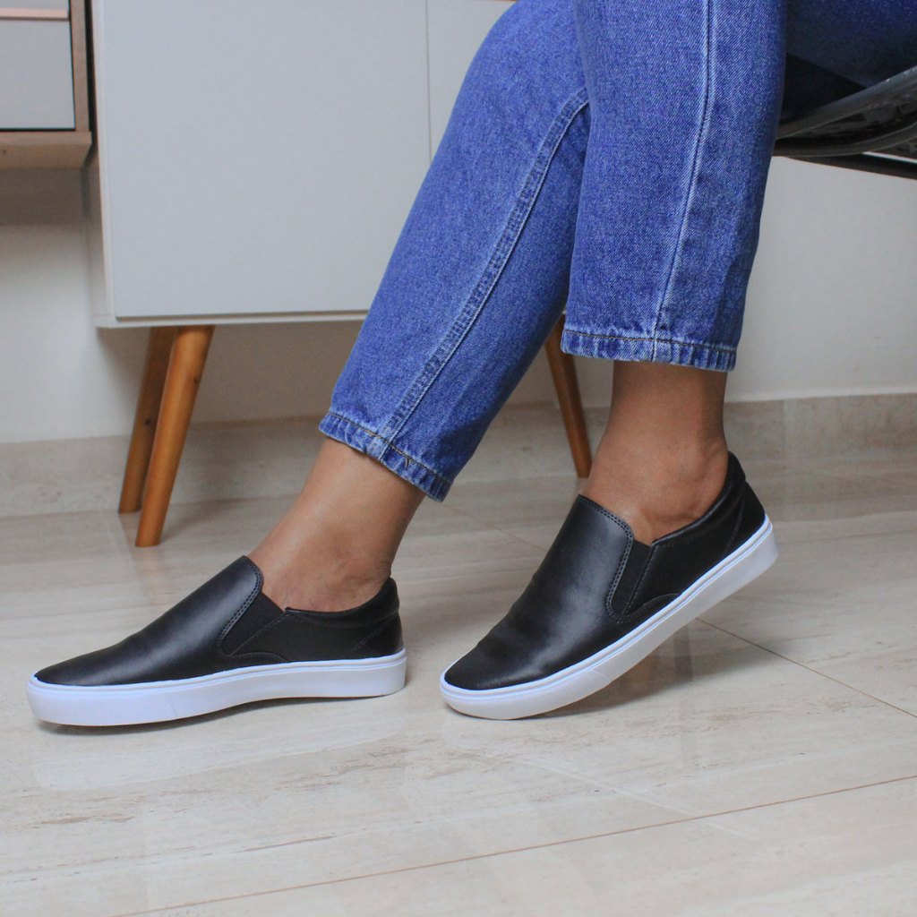 Sapatênis Slip On Casual Tênis Iate Masculino Feminino Calce Fácil Solado Macio Leve Confortável