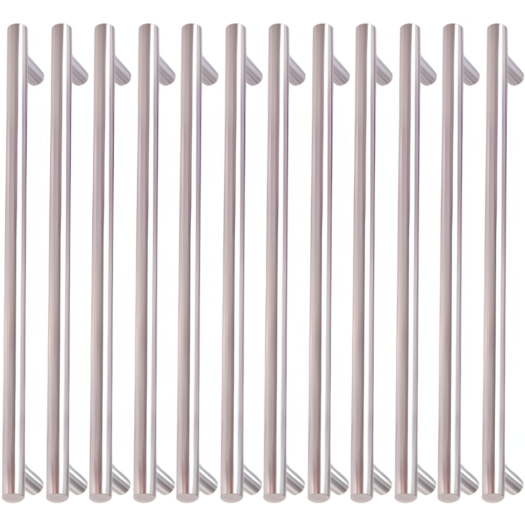 Kit 12 Puxador Móveis Haste Redonda Inox Escovado 64/96/128/160/192mm em Oferta na Shopee