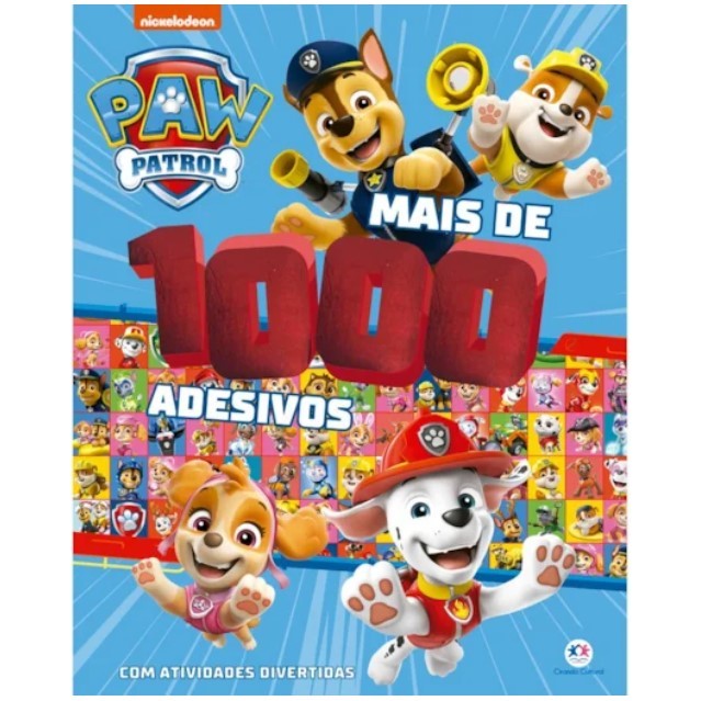 LIVRO DE ATIVIDADES COM MAIS DE 1000 ADESIVOS - PATRULHA CANINA / PAW PATROL / CIRANDA CULTURAL