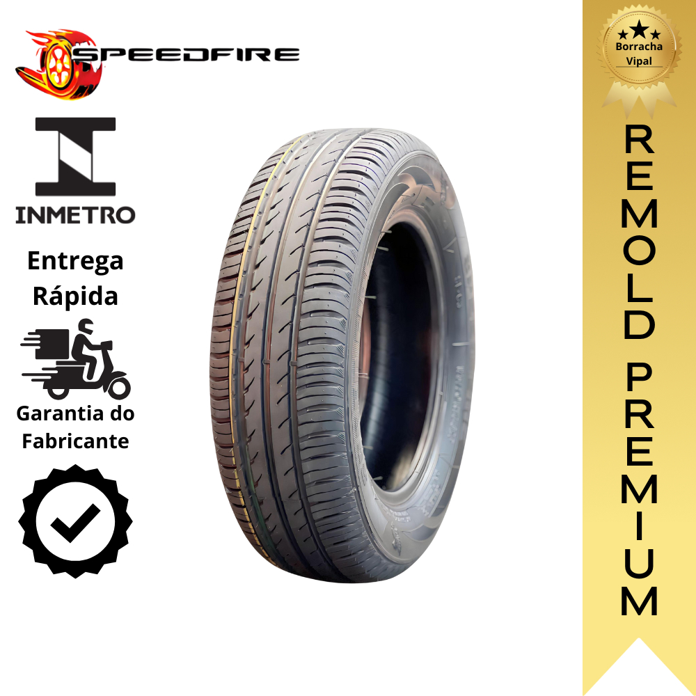 Pneu 175/70/13 Remold Vipal Premium Alta Performance Para Pistas Lisas HT Desgaste Reduzido