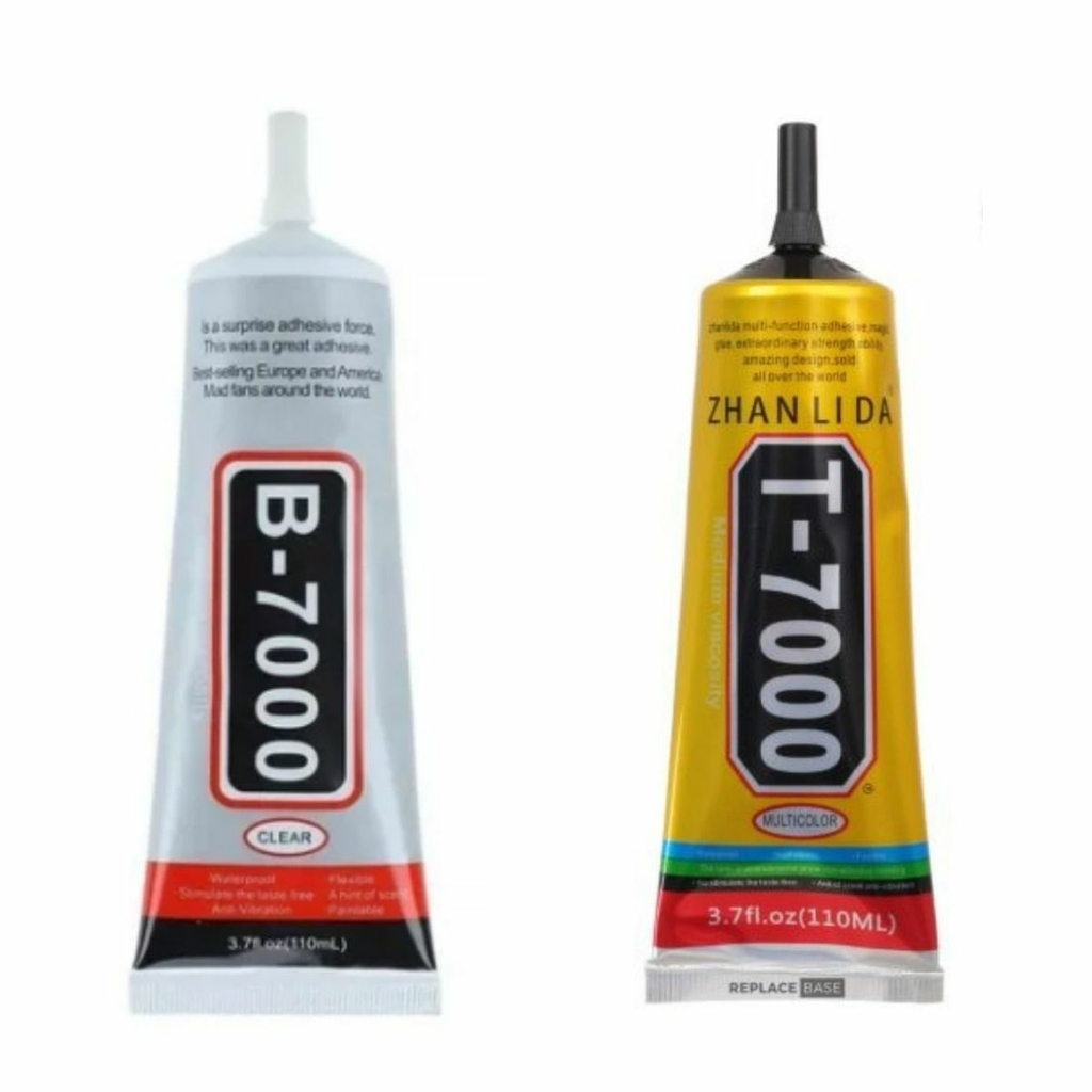 kit 2x Cola de Colar Smartphone B7000 T7000 Multiuso Preta ou Transparente 15Ml Novo