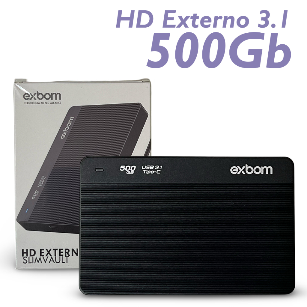 HD EXTERNO 500GB 320GB PARA NOTEBOOK PS3 TV SMART (NOVO)