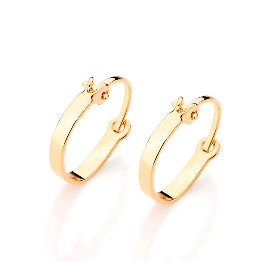 Argola Infantil Rommanel Original Banhada Ouro 18k Não Causa Alergia Dourada Feminina