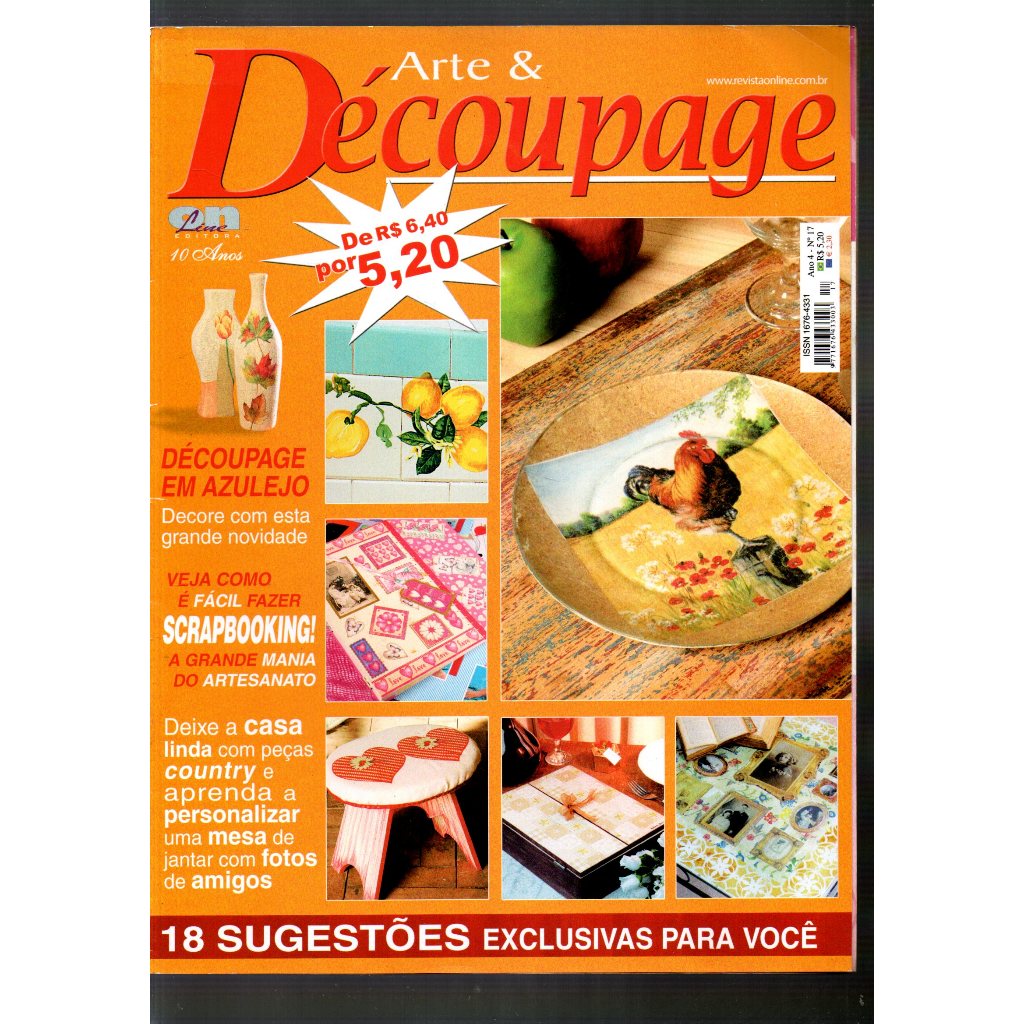 Revista Arte E Découpage, Ano 4, N 17