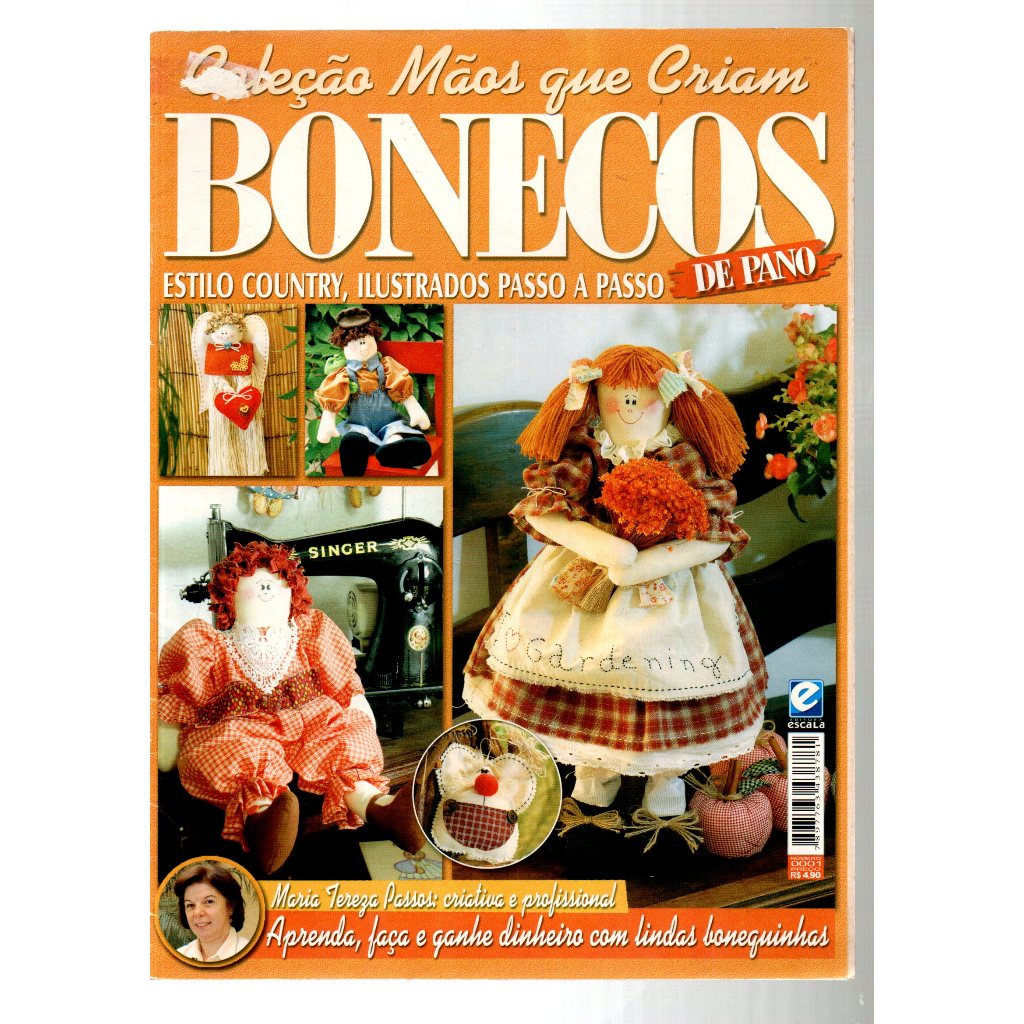 Revista Coleção Mãos Que Criam, Bonecos De Pano, N 1
