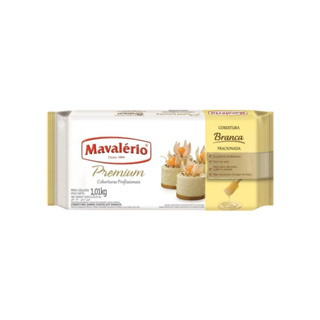 Mavalério Cobertura Premium Branca 1,01Kg – Chocolate Branco para Banhos e Coberturas em Oferta na Shopee