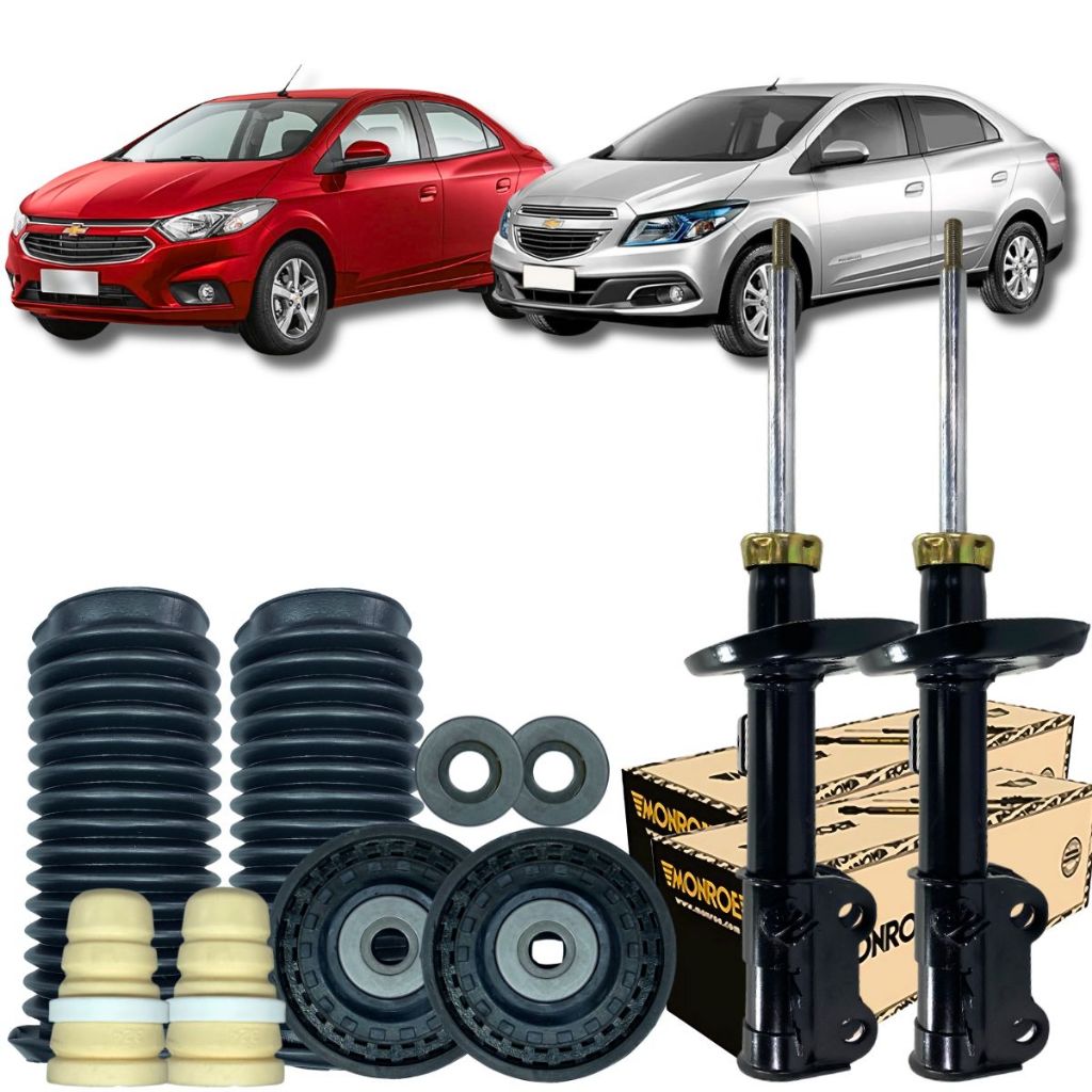 Par Amortecedor Dianteiro Kit Batente Coxim Gm Prisma Onix - Spare Parts and Accessories for Vehicles