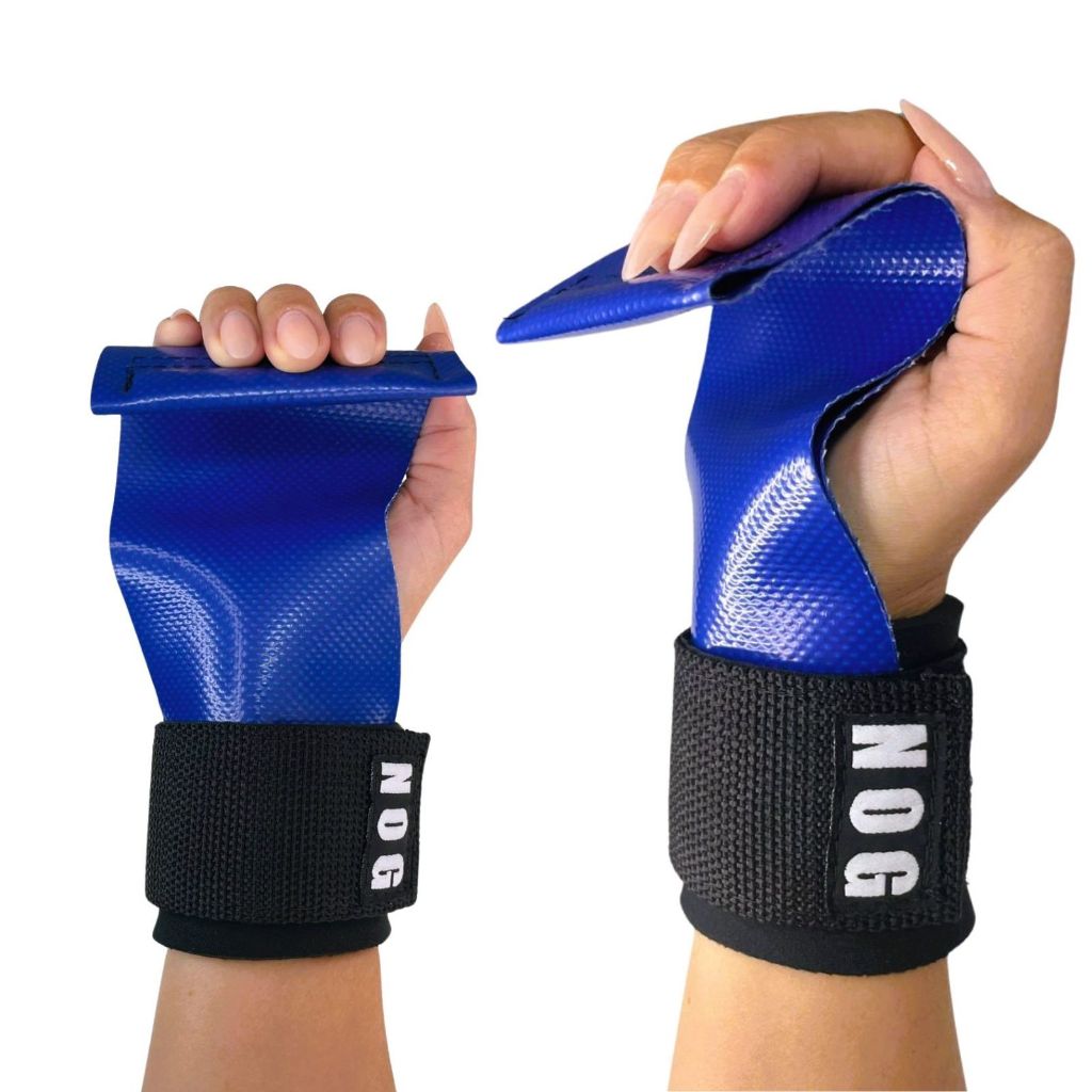 Luva Hand Grip Palmar DUO LION NOGFORWARD Crossfit Performance Azul/Blue Competição Power Lpo Pull Up