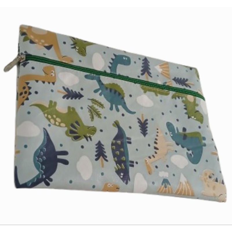 Saquinho organizador temático de dinossauro