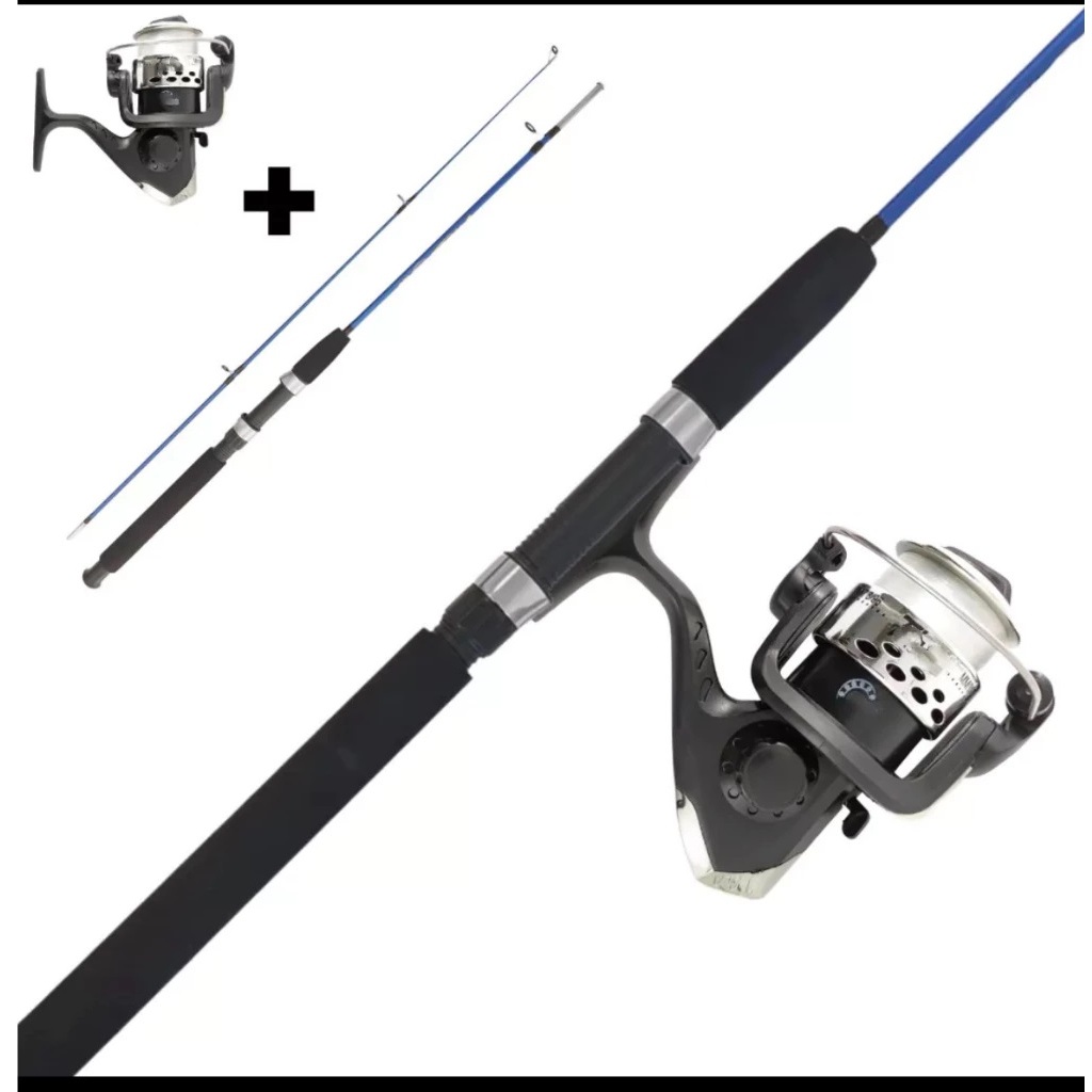 Kit De Pesca Completo Para iniciante 1 Vara de pesca 1,35m em alto qualidade e Molinete com Linha até 10 Kg