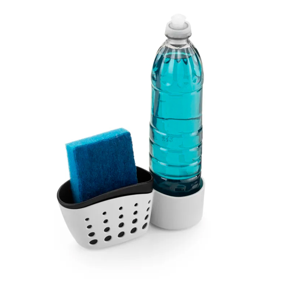 Porta Detergente Liquido com Porta Esponja Bucha Double Arthi em Oferta na Shopee