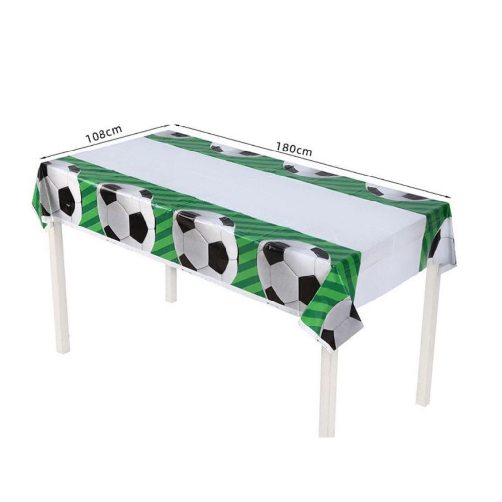 Toalha De Mesa De Futebol Tema Festa De Feliz Aniversário Decoração 108x180cm
