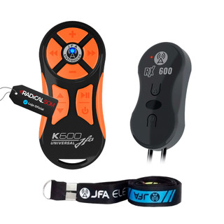 Controle Longa Distância Jfa K600 Completo Preto E Laranja Universal
