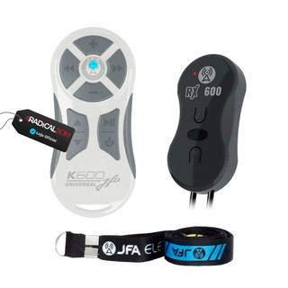 Controle Longa Distância Jfa K600 Branco E Cinza Completo Universal