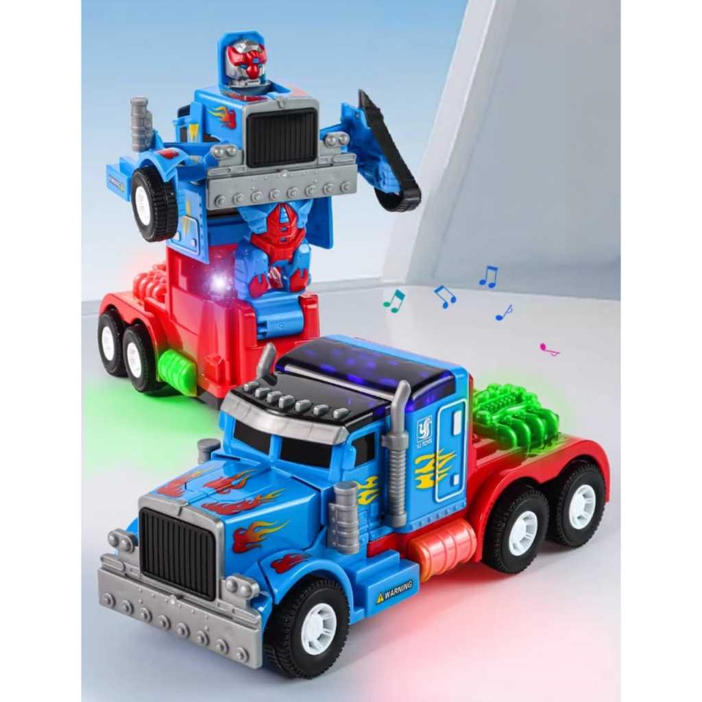 Impressionante carro de brinquedo robô transformador com muitas funções