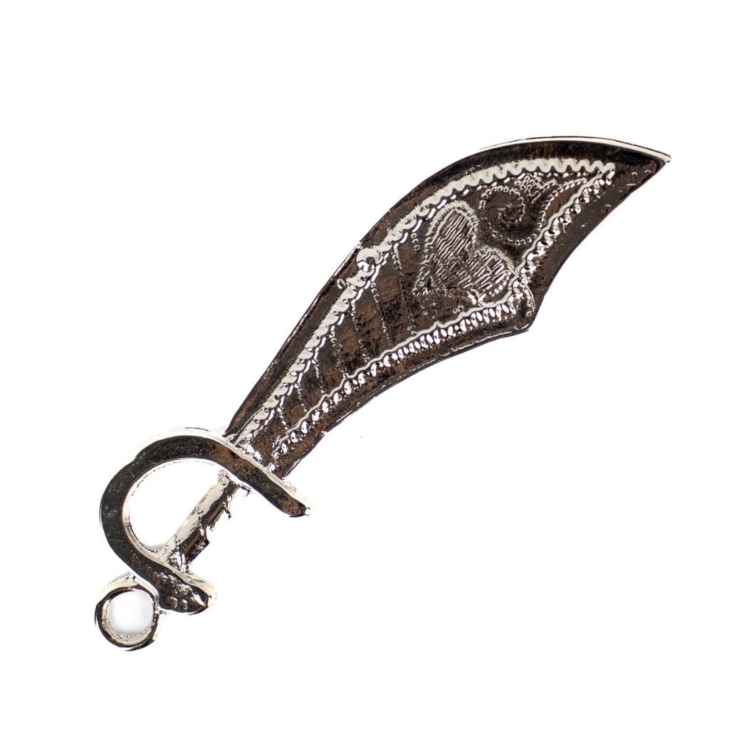 Pingente Espada 10 cm Metal Niquelado em Oferta na Shopee