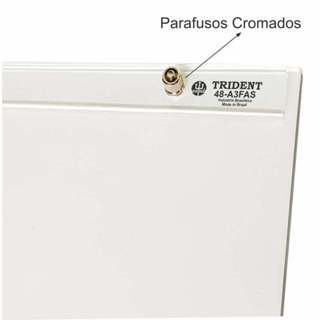 Prancheta Portátil Trident A3 em Fórmica Branca com Prendedor Acrílico e Suporte ReversívelPrancheta Portátil Trident A3