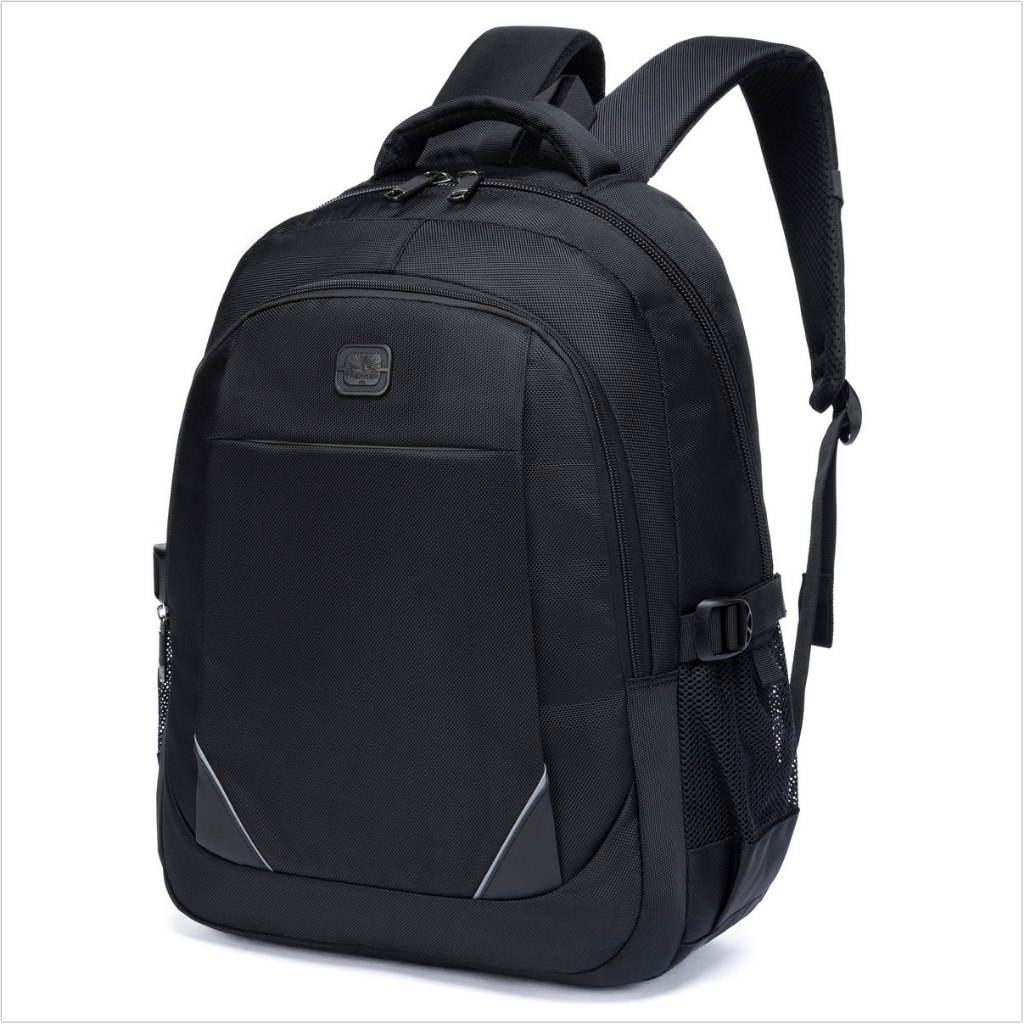Mochila Black Trekker Executiva Resistente Grande Viagem Reforçada Notebook Bolsos Laterais
