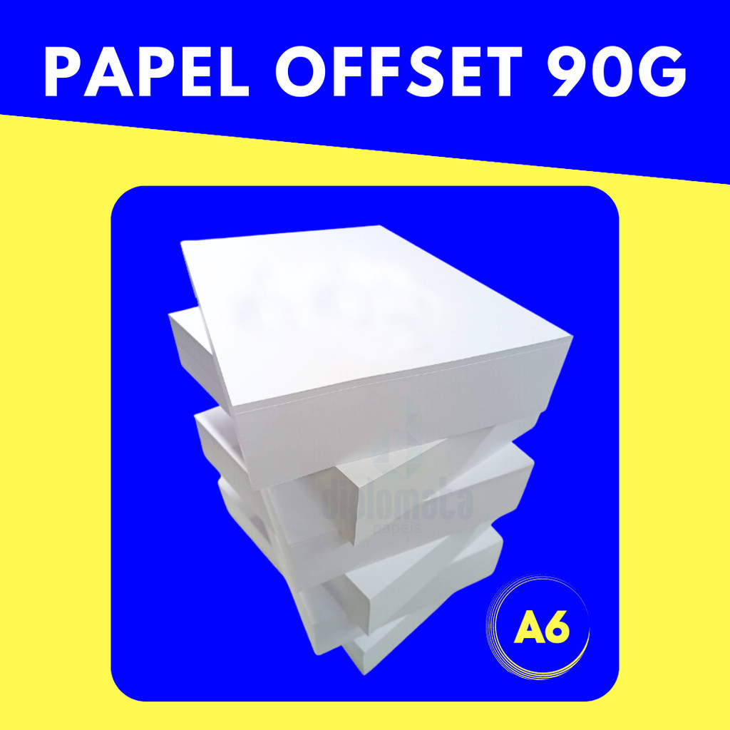 Offset 90g (A6 500 Fls) Papel Branco Sulfite