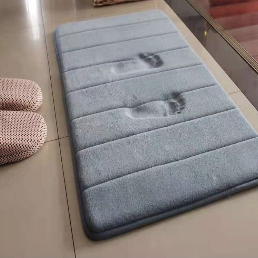Tapete De Banheiro Super Macio De Secagem Rápida Boa Absorção 60x40cm