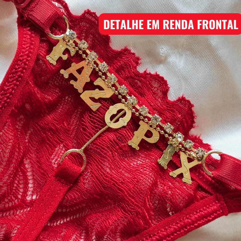 Calcinha Fio Com Frases Picantes Personalizadas Sensual Strass Regulagem De Renda Sex Shop Sex Casal