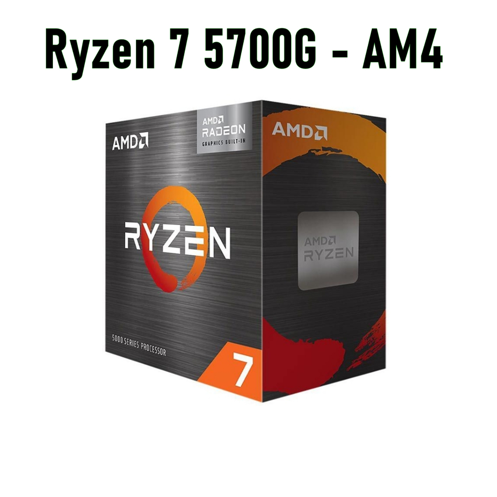 Processador AMD Ryzen 7 5700G, 8-Core, 16-Threads, 3.8GHz (4.6GHz Turbo), Cache 20MB, AM4.
