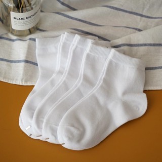 KIT 12 PARES Meia Infantil Branca Escolar Menina Menino Criança em Oferta na Shopee