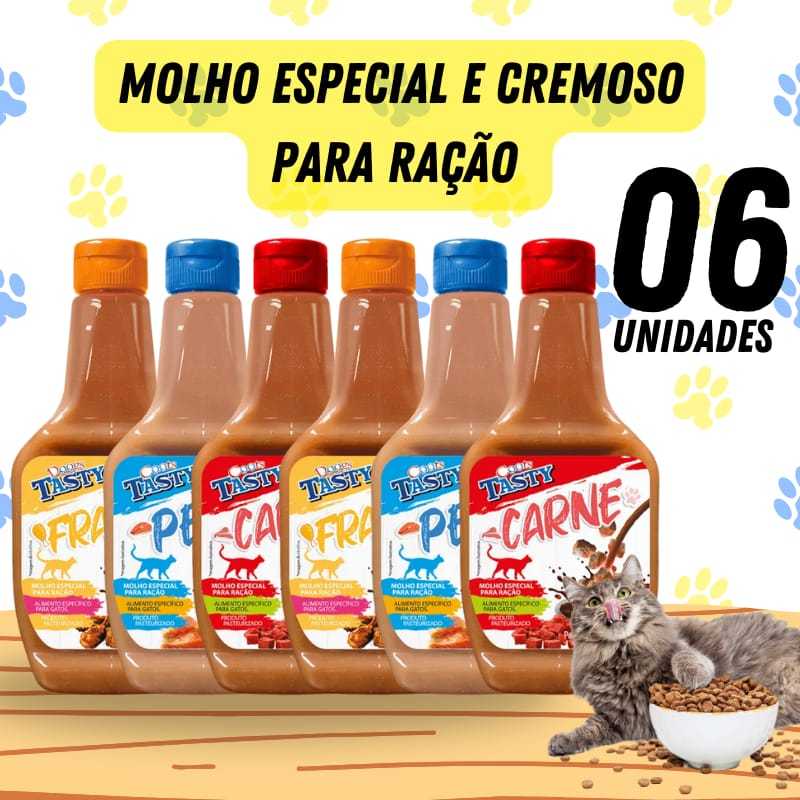 Molho Especial Para Ração Gato Cachorro - 250g Varios Sabores Doogs 6Un em Oferta na Shopee
