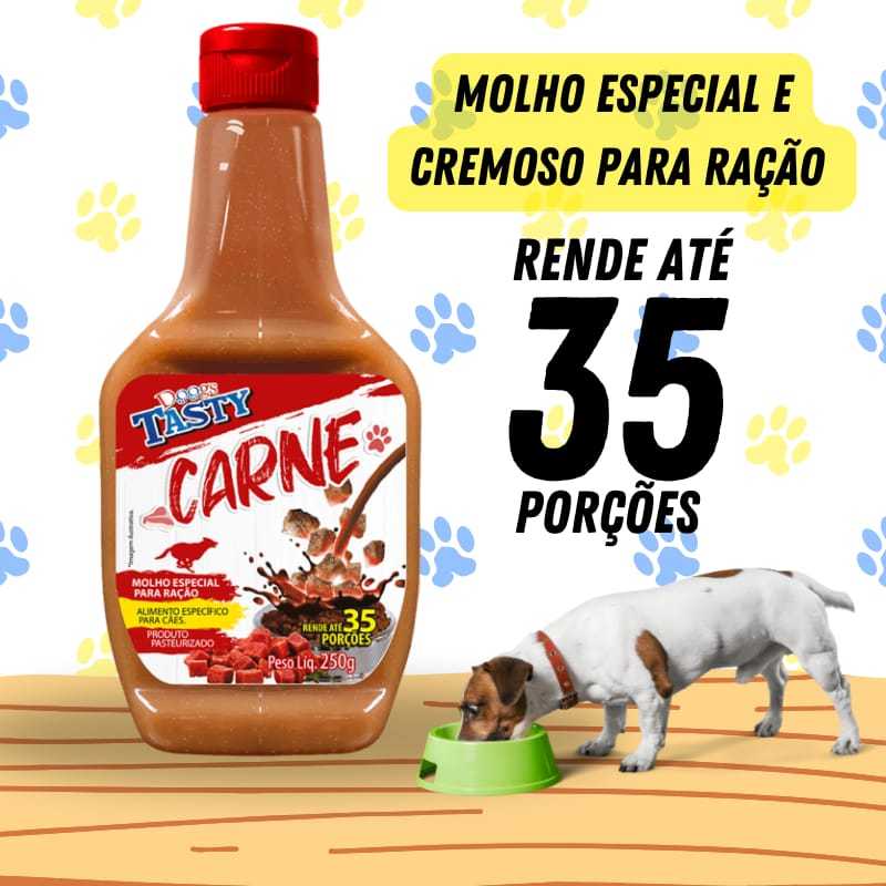 Molho Petisco Ração Cachorro Gato - 250g doogs Varios Sabores