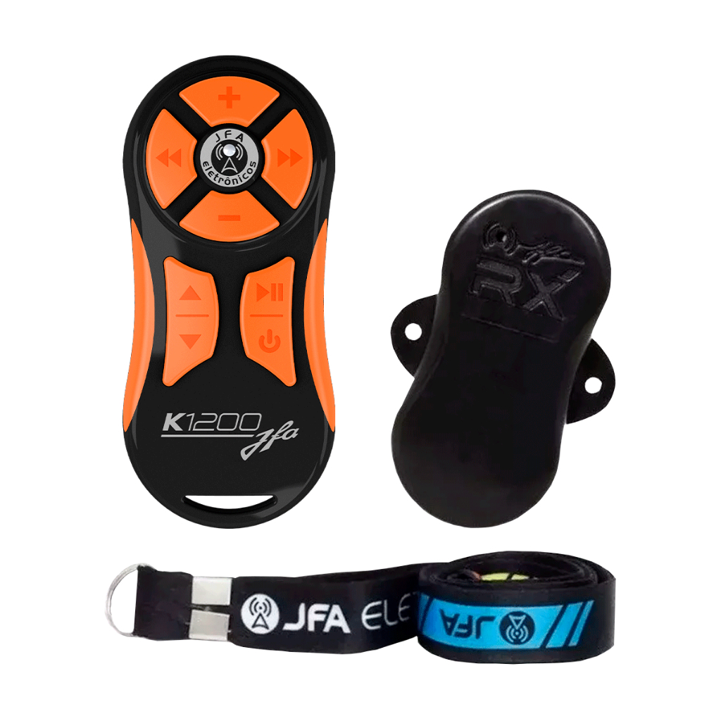 Controle Universal Longa Distância Jfa K1200 Preto E Laranja em Oferta na Shopee