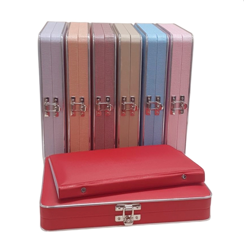 Estojo Com Álbum Para 80 Fotos 15x21 Universal Com Friso em Oferta na Shopee