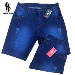 Bermuda Jeans Masculina Com Elastano SLIM direta da fabrica Premium várias  modelos em Oferta na Shopee