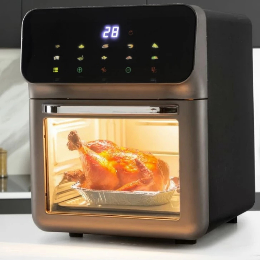 Multifuncional Air Fryer OKICASA: 10L, 8 em 1, Forno e Fritadeira 3 Camadas