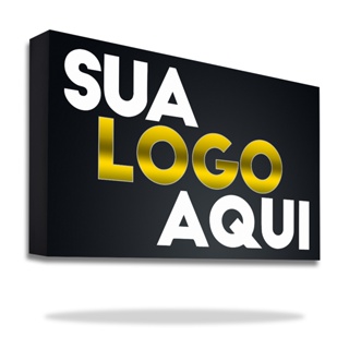Placa de Acm Com sua Logo Fachada - 1mx70cm e 70cm x 50cm em Oferta na Shopee