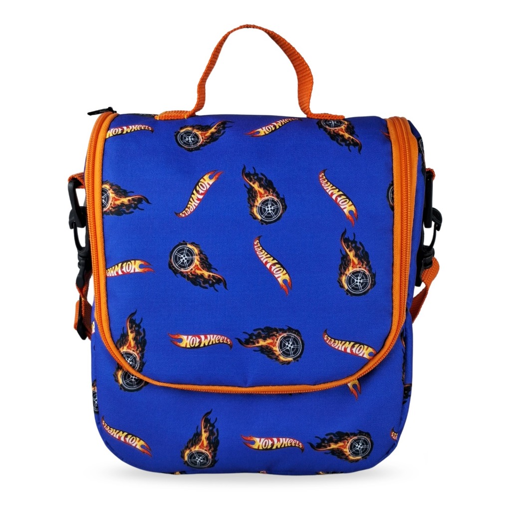 Lancheira Térmica Infantil Escolar HotWheels Laranja
