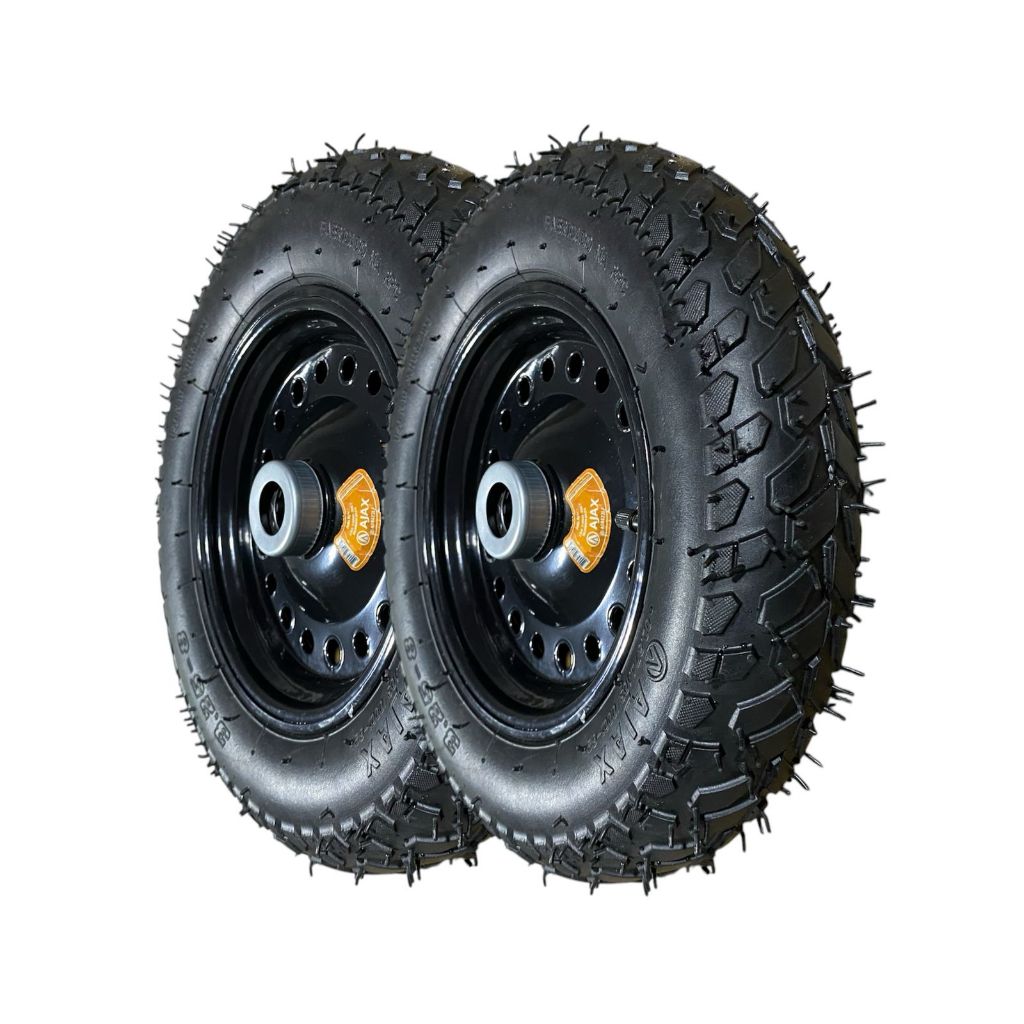 Roda Aro 8 Com Pneu E Câmara Para Carrinho Plataforma/ Lanches capacidade 300kg (par)