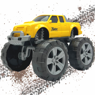 Caminhonete Brinquedo Pick-Up Trooper Carrinho Roda Grande Usual Brinquedos Amarelo em Oferta na Shopee